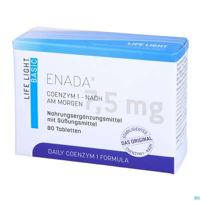 Sie sehen eine Packung Enada N.a.d.h Dr.birkmayer Tabl 7,5mg 80st, Produktbild: 03 Enada N.a.d.h Dr.birkmayer Tabl 7,5mg 80st, A-Nr.: 2963926 - 03