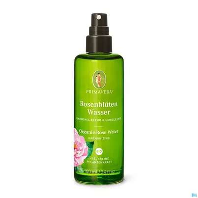Sie sehen eine Packung Primavera Bio Pflanzenwasser Rosenblueten 100ml, Produktbild: 02 Primavera Bio Pflanzenwasser Rosenblueten 100ml, A-Nr.: 2859985 - 02
