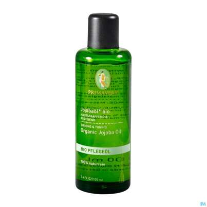Sie sehen eine Packung Primavera Bio-pflegeoel Jojoba 100ml, Produktbild: 01 Primavera Bio-pflegeoel Jojoba 100ml, A-Nr.: 2859784 - 01