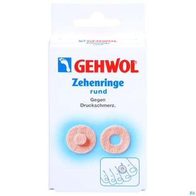 Sie sehen eine Packung Zehen Ringe Gehwol Rund Nr 64176 9st, Produktbild: 01 Zehen Ringe Gehwol Rund Nr 64176 9st, A-Nr.: 1427812 - 01