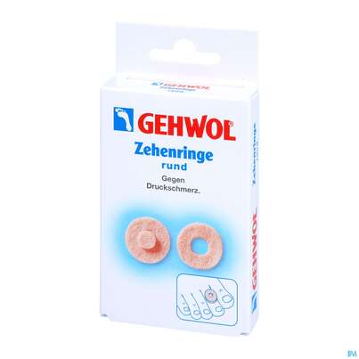 Sie sehen eine Packung Zehen Ringe Gehwol Rund Nr 64176 9st, Produktbild: 02 Zehen Ringe Gehwol Rund Nr 64176 9st, A-Nr.: 1427812 - 02