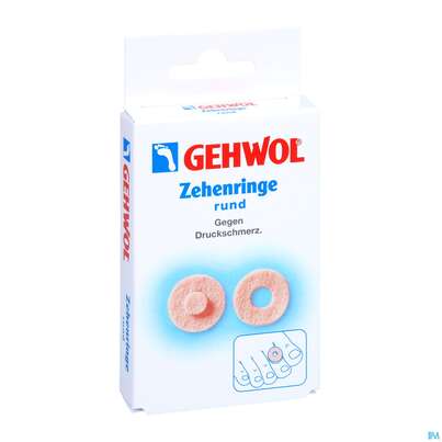 Sie sehen eine Packung Zehen Ringe Gehwol Rund Nr 64176 9st, Produktbild: 03 Zehen Ringe Gehwol Rund Nr 64176 9st, A-Nr.: 1427812 - 03