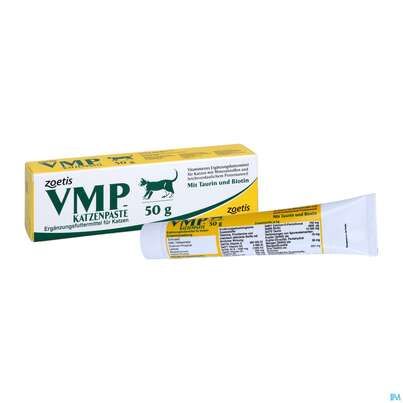 Sie sehen eine Packung Veterinaerprodukte Vmp Katzenpaste 50g, Produktbild: 05 Veterinaerprodukte Vmp Katzenpaste 50g, A-Nr.: 1370957 - 05