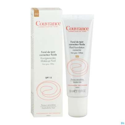 Sie sehen eine Packung Avène Couvrance Korrigierendes Make-up Fluid Naturel 30ml, Produktbild: 04 Avène Couvrance Korrigierendes Make-up Fluid Naturel 30ml, A-Nr.: 2774728 - 04