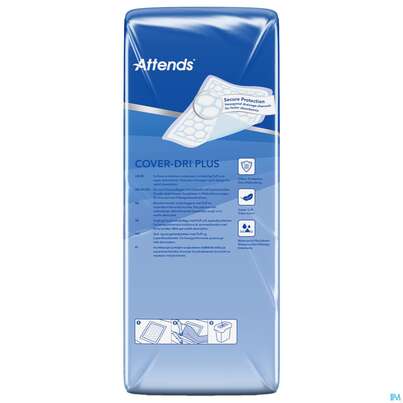 Sie sehen eine Packung Krankenunterlagen Attends Cover Dri Plus 60x 90cm 200st, Produktbild: 04 Krankenunterlagen Attends Cover Dri Plus 60x 90cm 200st, A-Nr.: 3887506 - 04