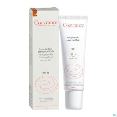 Sie sehen eine Packung Avène Couvrance Korrigierendes Make-up-fluid Honig 30ml, Produktbild: 03 Avène Couvrance Korrigierendes Make-up-fluid Honig 30ml, A-Nr.: 2774734 - 03