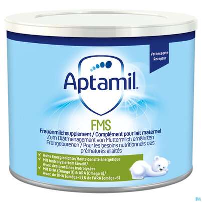 Sie sehen eine Packung Aptamil Spezialnahrung Frauenmilch Fms Supplement 200g, Produktbild: 02 Aptamil Spezialnahrung Frauenmilch Fms Supplement 200g, A-Nr.: 2727516 - 02