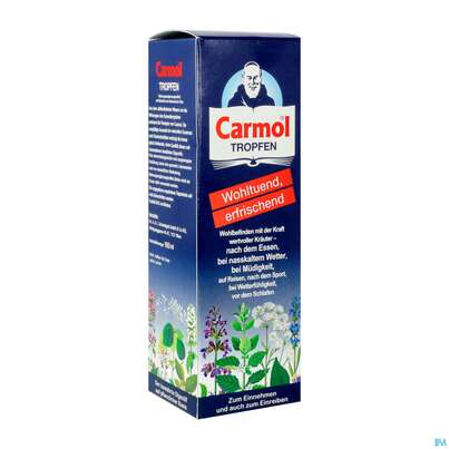 Sie sehen eine Packung Carmol Tropfen 160ml, Produktbild: 02 Carmol Tropfen 160ml, A-Nr.: 0155085 - 02