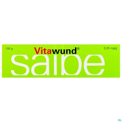 Sie sehen eine Packung Vitawund Salbe 100g, Produktbild: 03 Vitawund Salbe 100g, A-Nr.: 1256954 - 03