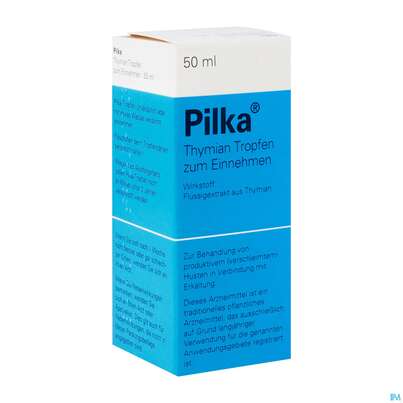 Sie sehen eine Packung Pilka Tropfen Thymian Z.einnehm. 50ml, Produktbild: 02 Pilka Tropfen Thymian Z.einnehm. 50ml, A-Nr.: 3767050 - 02