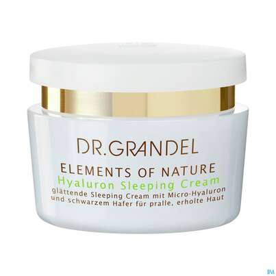 Sie sehen eine Packung Dr.grandel Elements Of Nature Hyaluron Sleeping Cream Nr.41362 50ml, Produktbild: 01 Dr.grandel Elements Of Nature Hyaluron Sleeping Cream Nr.41362 50ml, A-Nr.: 4769246 - 01