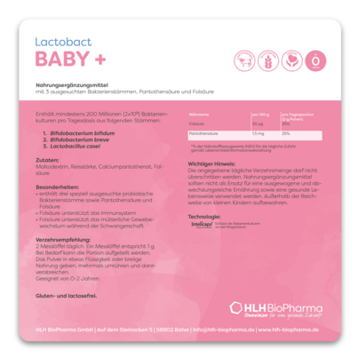 Sie sehen eine Packung Lactobact BABY +, Produktbild: 04 Lactobact BABY +, A-Nr.: 3967731 - 04