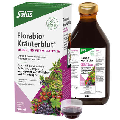 Sie sehen eine Packung Florabio® Kräuterblut®-Saft, Produktbild: 02 Florabio® Kräuterblut®-Saft, A-Nr.: 1133157 - 02