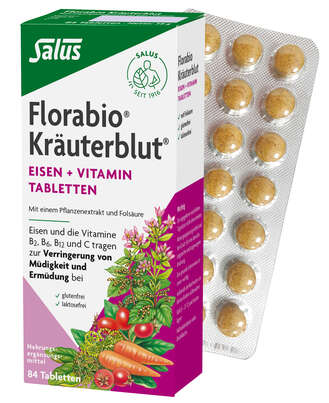 Florabio® Kräuterblut®-Tabletten mit Eisen, A-Nr.: 4324952 - 02