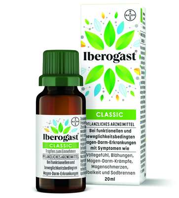 Sie sehen eine Packung Iberogast® CLASSIC Tropfen zum Einnehmen, Produktbild: 01 Iberogast® CLASSIC Tropfen zum Einnehmen, A-Nr.: 2472660 - 01