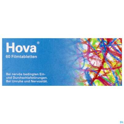 Sie sehen eine Packung Hova Filmtabl 60st, Produktbild: 01 Hova Filmtabl 60st, A-Nr.: 3904630 - 01