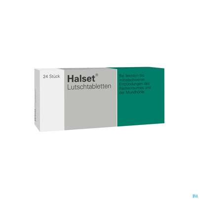 Sie sehen eine Packung Halset Lutschtabl 24st, Produktbild: 02 Halset Lutschtabl 24st, A-Nr.: 1091275 - 02