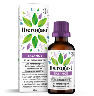 Sie sehen eine Packung Iberogast® BALANCE Tropfen zum Einnehmen, Produktbild: 01 Iberogast® BALANCE Tropfen zum Einnehmen, A-Nr.: 5524914 - 01
