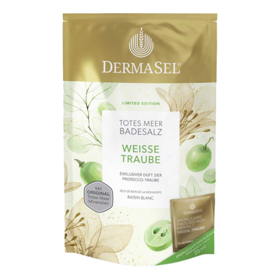 DermaSel® Totes Meer Badesalz Weiße Traube, A-Nr.: 4056753 - 01