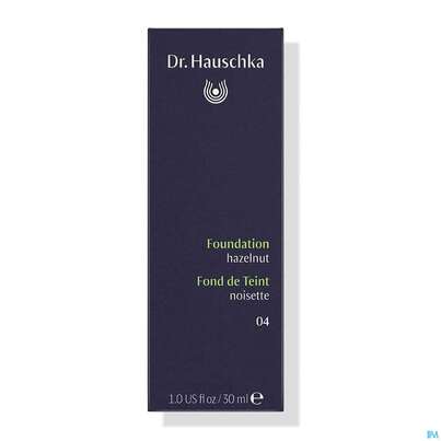 Sie sehen eine Packung Dr. Hauschka Foundation 04 Hazelnut 30ml, Produktbild: 03 Dr. Hauschka Foundation 04 Hazelnut 30ml, A-Nr.: 4592629 - 03