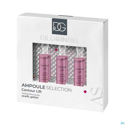 Sie sehen eine Packung Dr.grandel Professional Collection Ampulle 3x3ml Contour Lift 41668 9ml, Produktbild: 01 Dr.grandel Professional Collection Ampulle 3x3ml Contour Lift 41668 9ml, A-Nr.: 3990552 - 01
