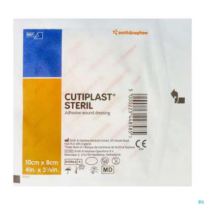 Sie sehen eine Packung Wundverband Cutiplast Steril 8x 10cm 1473 1st, Produktbild: 02 Wundverband Cutiplast Steril 8x 10cm 1473 1st, A-Nr.: 0972890 - 02