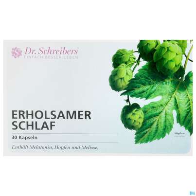 Sie sehen eine Packung Dr.schreibers Erholsamer Schlaf 30st, Produktbild: 01 Dr.schreibers Erholsamer Schlaf 30st, A-Nr.: 4249044 - 01