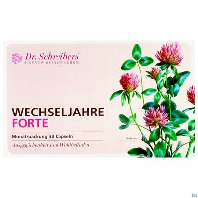 Sie sehen eine Packung Dr.schreibers Wechseljahre Forte 30st, Produktbild: 01 Dr.schreibers Wechseljahre Forte 30st, A-Nr.: 4563237 - 01