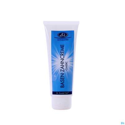 Sie sehen eine Packung Zahnpaste Lqa Basen Creme Dr.ewald Toeth 75ml, Produktbild: 01 Zahnpaste Lqa Basen Creme Dr.ewald Toeth 75ml, A-Nr.: 2629328 - 01