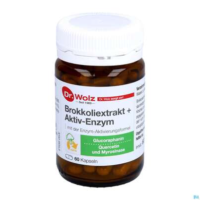 Sie sehen eine Packung Dr.wolz Brokkoliextrakt Kapseln +aktiv-enzym 60563 60st, Produktbild: 08 Dr.wolz Brokkoliextrakt Kapseln +aktiv-enzym 60563 60st, A-Nr.: 5133705 - 08