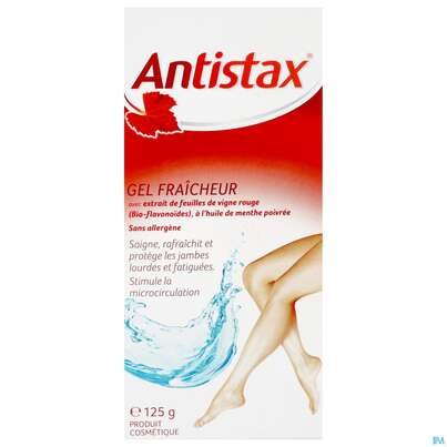 Sie sehen eine Packung Antistax Frischgel 125g, Produktbild: 01 Antistax Frischgel 125g, A-Nr.: 2337666 - 01
