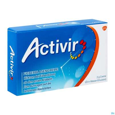 Sie sehen eine Packung Activir Fieberblasencreme +pumpdispenser 2g, Produktbild: 02 Activir Fieberblasencreme +pumpdispenser 2g, A-Nr.: 3509767 - 02