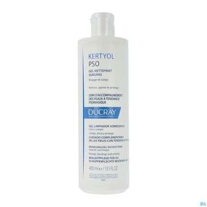 Sie sehen eine Packung Ducray Kertyol P.s.o. Rückfettendes Reinigungsgel 400ml, Produktbild: 02 Ducray Kertyol P.s.o. Rückfettendes Reinigungsgel 400ml, A-Nr.: 5564380 - 02