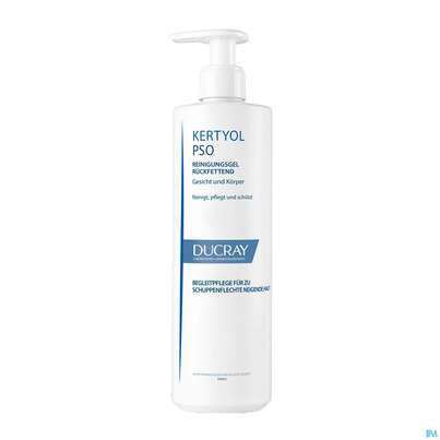 Sie sehen eine Packung Ducray Kertyol P.s.o. Rückfettendes Reinigungsgel 400ml, Produktbild: 03 Ducray Kertyol P.s.o. Rückfettendes Reinigungsgel 400ml, A-Nr.: 5564380 - 03