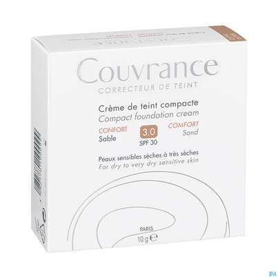 Sie sehen eine Packung Avène Couvrance Kompakt Creme-make-up Reichhaltig Sand 10g, Produktbild: 03 Avène Couvrance Kompakt Creme-make-up Reichhaltig Sand 10g, A-Nr.: 1774353 - 03