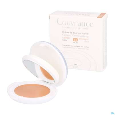 Sie sehen eine Packung Avène Couvrance Kompakt Creme-make-up Reichhaltig Sand 10g, Produktbild: 05 Avène Couvrance Kompakt Creme-make-up Reichhaltig Sand 10g, A-Nr.: 1774353 - 05
