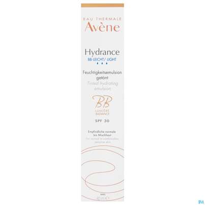 Sie sehen eine Packung Avene Hydrance Bb F30 Leicht 40ml, Produktbild: 01 Avene Hydrance Bb F30 Leicht 40ml, A-Nr.: 5179050 - 01