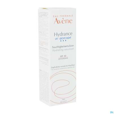 Sie sehen eine Packung Avene Hydrance Emulsion Leicht Uv Spf30 40ml, Produktbild: 02 Avene Hydrance Emulsion Leicht Uv Spf30 40ml, A-Nr.: 5179038 - 02