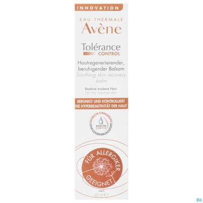 Sie sehen eine Packung Avene Tolerance/control Balsam 40ml, Produktbild: 01 Avene Tolerance/control Balsam 40ml, A-Nr.: 5431704 - 01