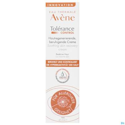 Sie sehen eine Packung Avene Tolerance/control Creme 40ml, Produktbild: 01 Avene Tolerance/control Creme 40ml, A-Nr.: 5431710 - 01