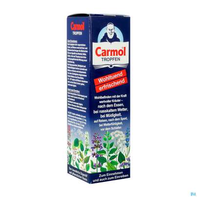 Sie sehen eine Packung Carmol Tropfen 80ml, Produktbild: 02 Carmol Tropfen 80ml, A-Nr.: 5005781 - 02