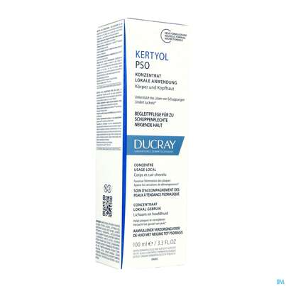 Sie sehen eine Packung Ducray Kertyol P.s.o. Konzentrat Zur Lokalen Anwendung Bei Psoriasis 100ml, Produktbild: 03 Ducray Kertyol P.s.o. Konzentrat Zur Lokalen Anwendung Bei Psoriasis 100ml, A-Nr.: 5606316 - 03
