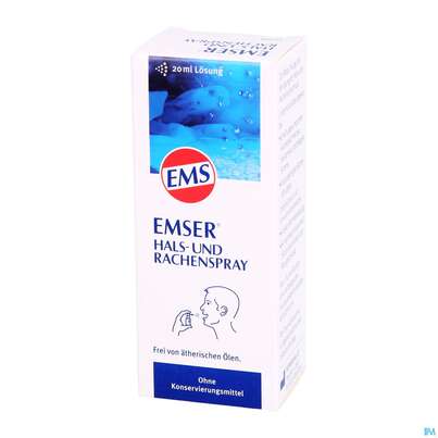 Sie sehen eine Packung Emser Hals +rachenspray 20ml, Produktbild: 03 Emser Hals +rachenspray 20ml, A-Nr.: 3487942 - 03