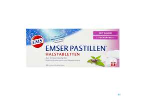 Emser Pastillen Zuckerfrei Salbei 30st, A-Nr.: 4109372 - 01