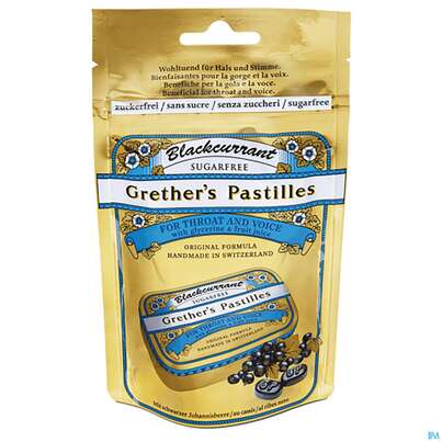 Grether's Pastilles Blackcurrant Zuckerfrei 100g, A-Nr.: 2969745 - 01