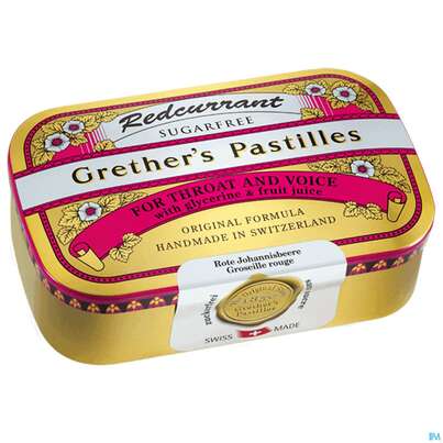 Grether's Pastilles Redcurrant Zuckerfrei 110g, A-Nr.: 1741537 - 01