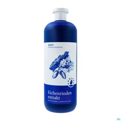 Sie sehen eine Packung Helfe Eichenrindenextrakt Med 1l, Produktbild: 04 Helfe Eichenrindenextrakt Med 1l, A-Nr.: 0184224 - 04