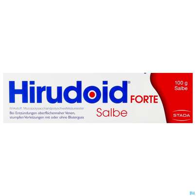 Sie sehen eine Packung Hirudoid Salbe Forte 100g, Produktbild: 01 Hirudoid Salbe Forte 100g, A-Nr.: 4972622 - 01