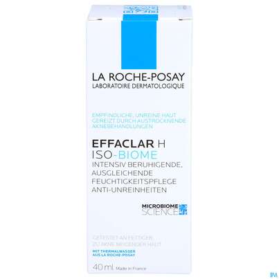 La Roche Posay Akne/mischhaut Effaclar/feuchtigkeit H Iso-biome Pflege 40ml, A-Nr.: 5593832 - 01