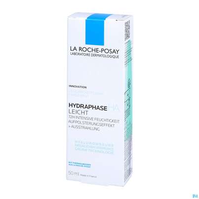 Sie sehen eine Packung La Roche Posay Gesichtspflege Hydraphase/ha Leicht Normale Haut 50ml, Produktbild: 02 La Roche Posay Gesichtspflege Hydraphase/ha Leicht Normale Haut 50ml, A-Nr.: 5388919 - 02